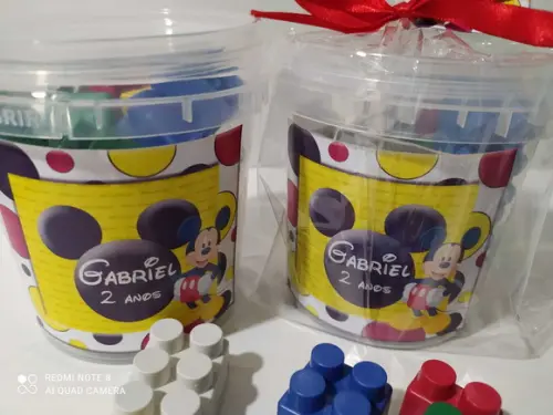 30 Kit Mickey Blocos de Montar