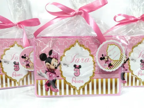 Mini Estojo Minnie Rosa