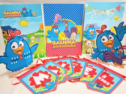 Kit Festa Galinha Pintadinha Simples