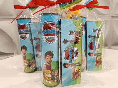 10 Kit Pega Vareta + Dominó Patrulha Canina