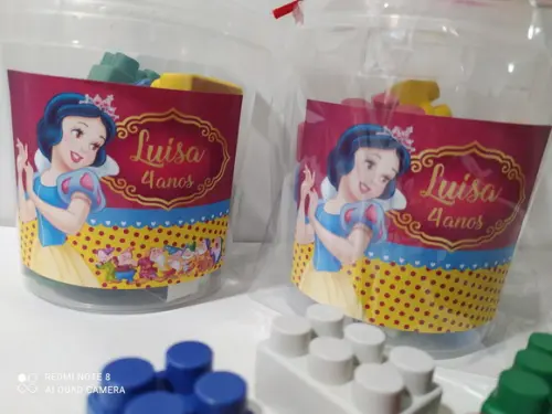 20 Blocos de Montar Branca de Neve