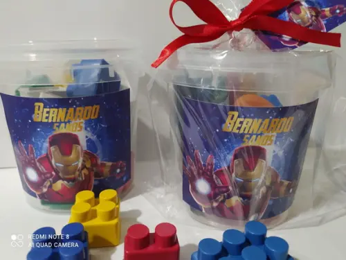20 Homem de Ferro Blocos de Montar