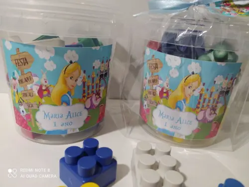 20 Blocos de Montar Alice no País das Maravilhas