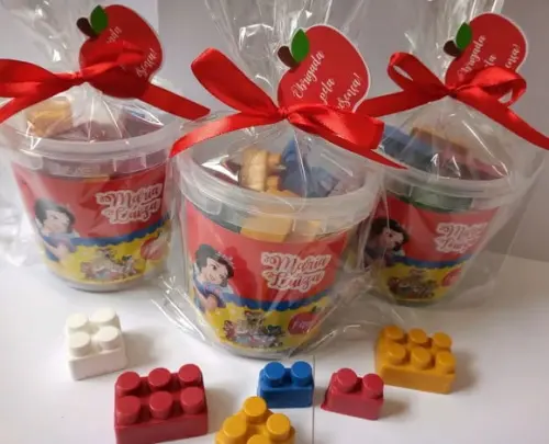 30 Blocos de Montar Branca de Neve