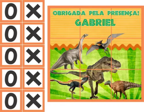 jogo da velha dinossauros