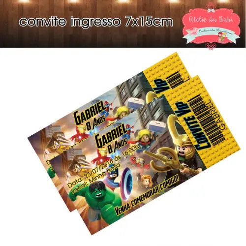 ARTE convite ingresso lego