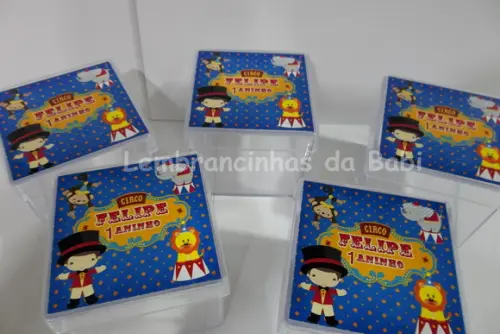 caixinha acrilica circo