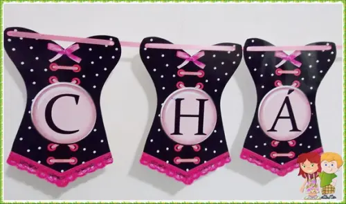 enfeite chá de lingerie unidade