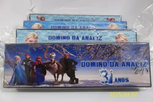 dominó personalizado frozen
