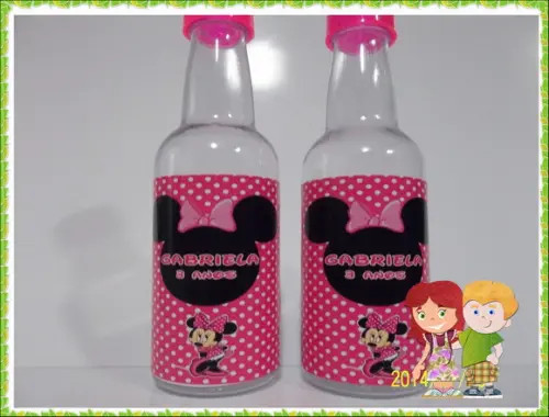 garrafinha minnie rosa