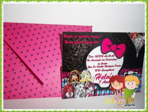 CONVITE MONSTER HIGH