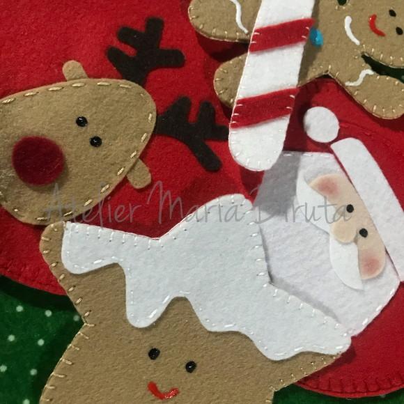Árvore de Natal de Parede 1,40m + Boneco de Neve