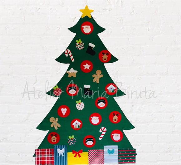 Árvore de Natal Feltro 1,40m