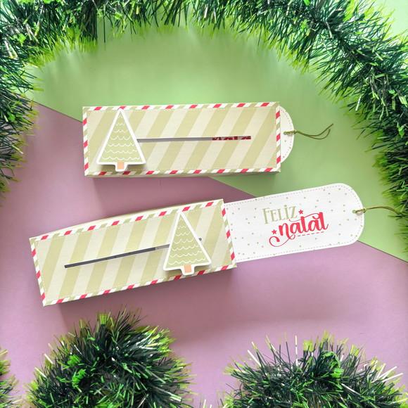 Caixa para Chocolate Bis Natal