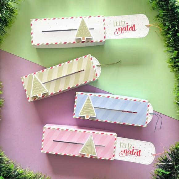Caixa para Chocolate Bis Natal