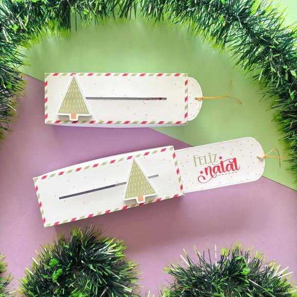 Caixa para Chocolate Bis Natal