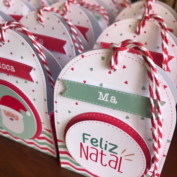 Caixa Porta Sabonete Lembrancinha de Natal Personalizada