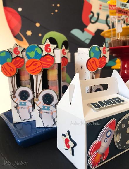 Caixinhas Personalizadas Astronauta Super Luxo