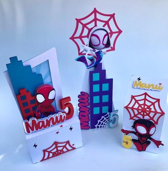 Caixinha Personalizada Spidey e Seus Amigos Espetaculares Luxo