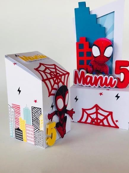 Caixinha Personalizada Spidey e Seus Amigos Espetaculares Luxo