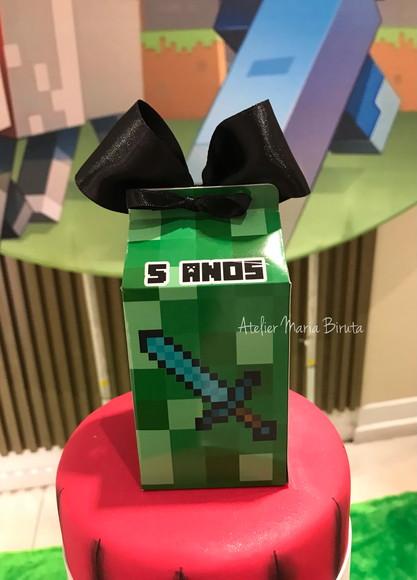 Caixinha Milk Minecraft