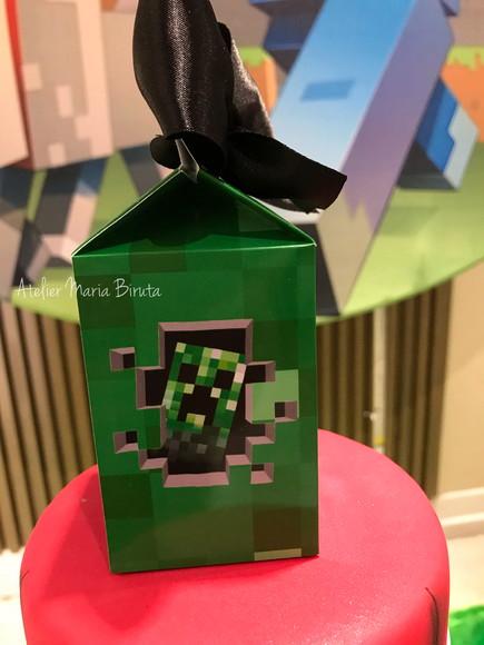 Caixinha Milk Minecraft