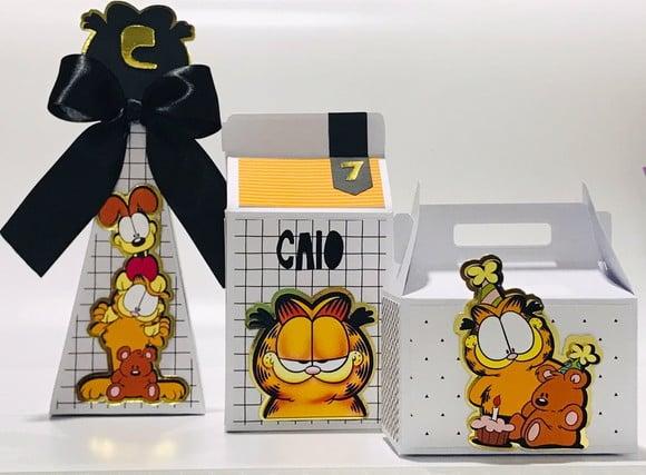 Caixinhas para Lembrancinha Garfield