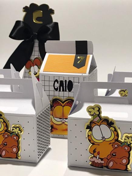 Caixinhas para Lembrancinha Garfield