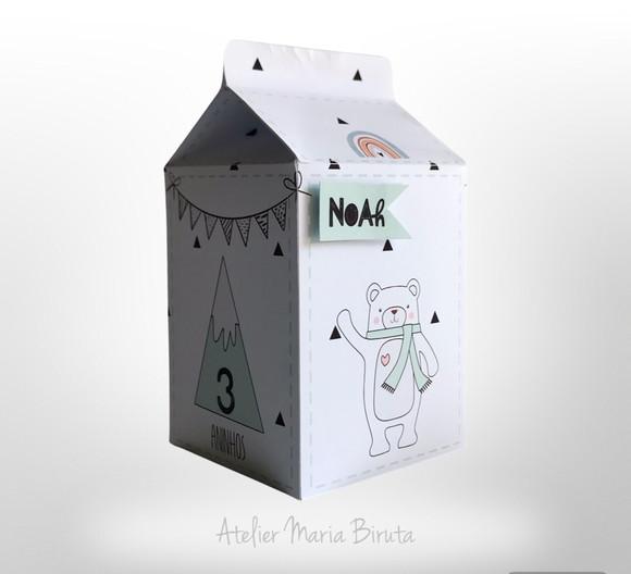 Kit Festa Urso Minimalista