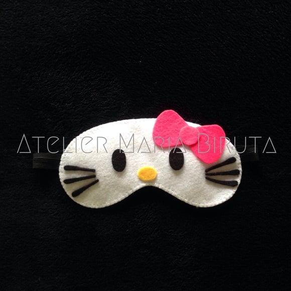 Máscara de Dormir Hello Kitty em feltro