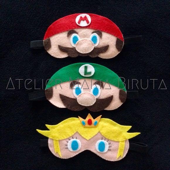Máscara de Dormir Mário Bros em feltro