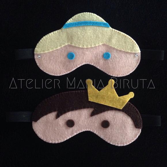 Máscara de Dormir Princesas e Príncipe