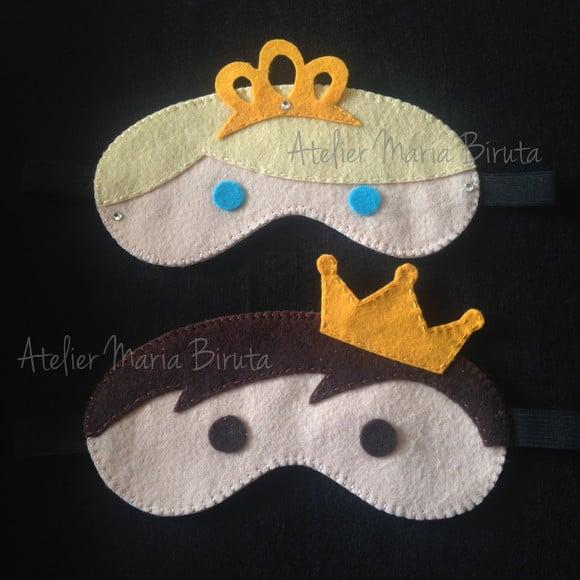 Máscara de Dormir Princesa e Príncipe