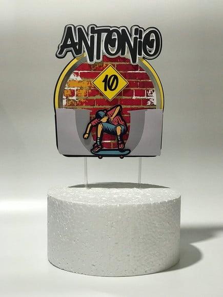 Topo de Bolo Skate