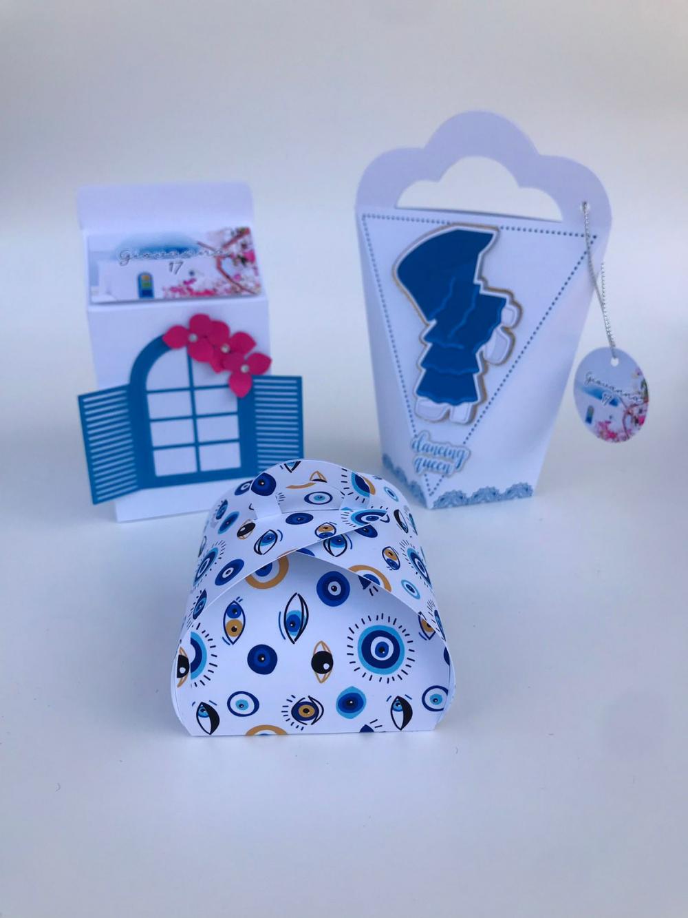 Kit Festa Mamma Mia luxo Topo de bolo + 20 caixinhas personalizad