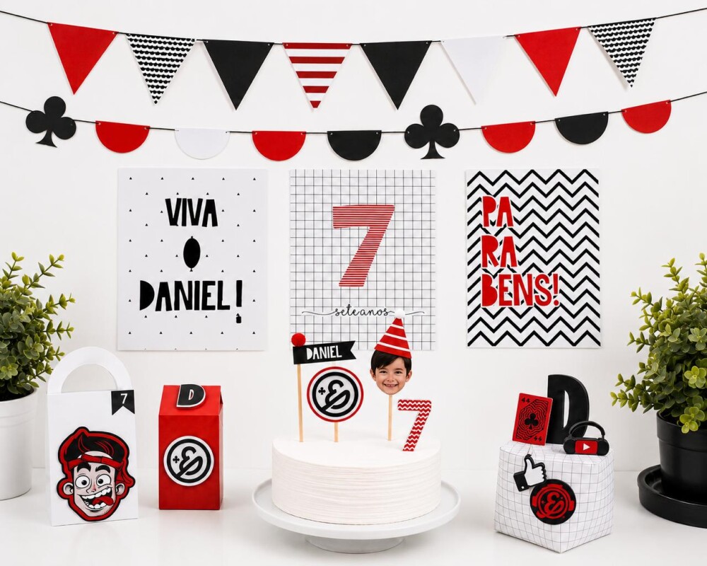 Kit Festa Enaldinho Personalizada Completa Decoração e lembranc