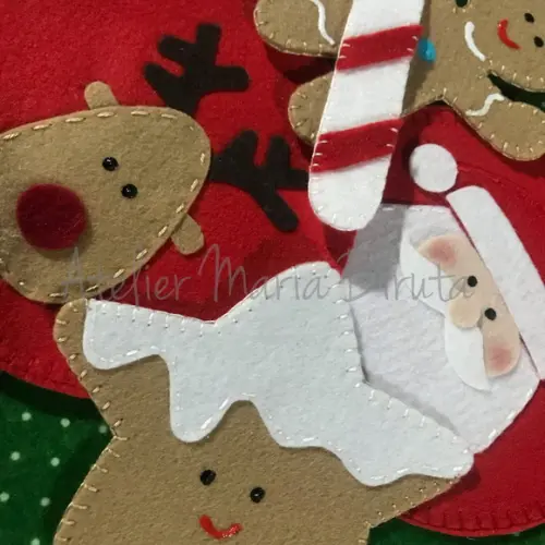 Árvore de Natal de Parede 1,40m + Boneco de Neve