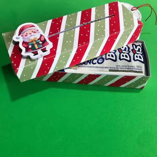Caixa para Chocolate Bis Natal