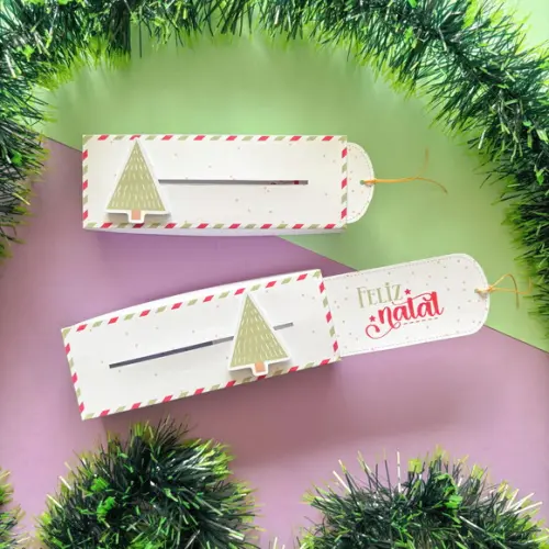 Caixa para Chocolate Bis Natal
