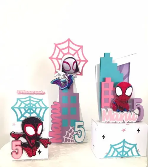 Caixinha Personalizada Spidey e Seus Amigos Espetaculares Luxo Me