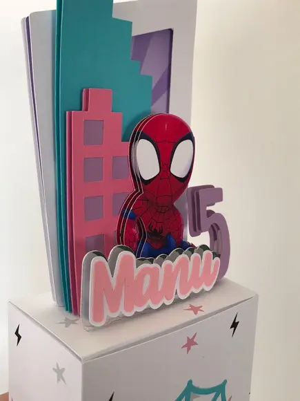 Caixinha Personalizada Spidey e Seus Amigos Espetaculares Luxo Me