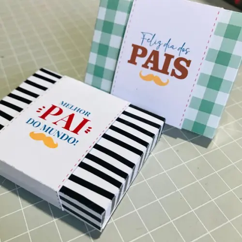 Lembrancinha Dia dos Pais Caixinha com Bis