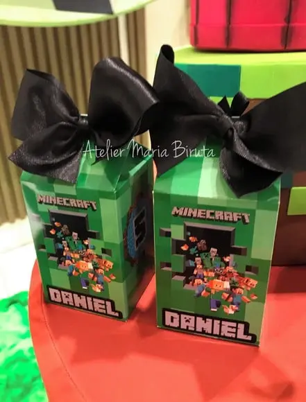 Caixinha Milk Minecraft