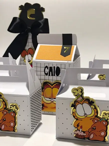 Caixinhas para Lembrancinha Garfield