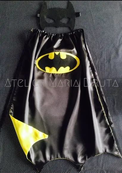 Capa e Máscara Batman Infantil
