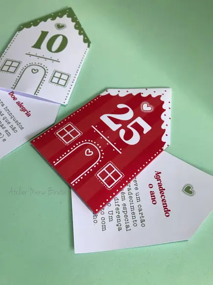 Calendário do Advento Casinhas