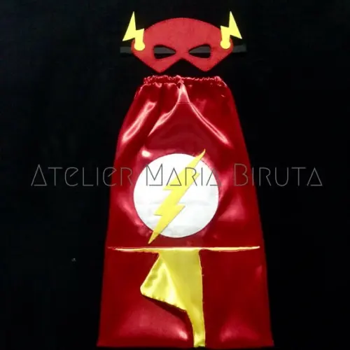 Fantasia Capa e Máscara The Flash