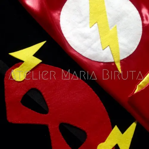 Fantasia Capa e Máscara The Flash