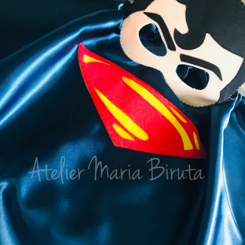 Fantasia Capa e Máscara Super Homem