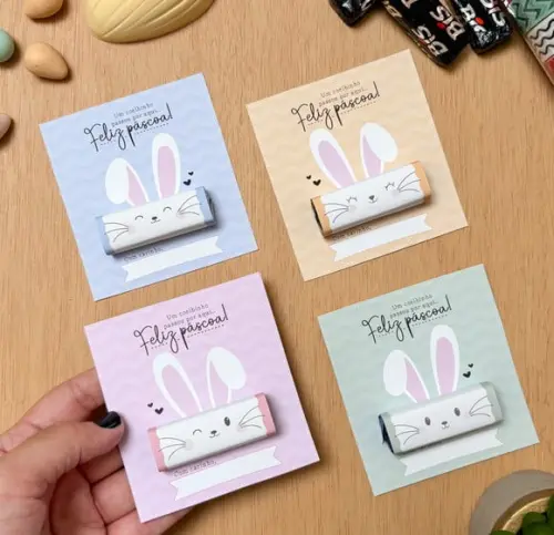 Card Páscoa com Chocolate Bis